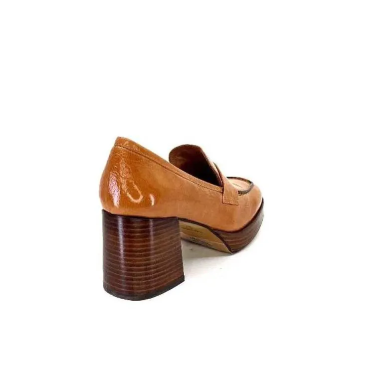 Angel Alarcon 23524 Cuir Vernis Castagna