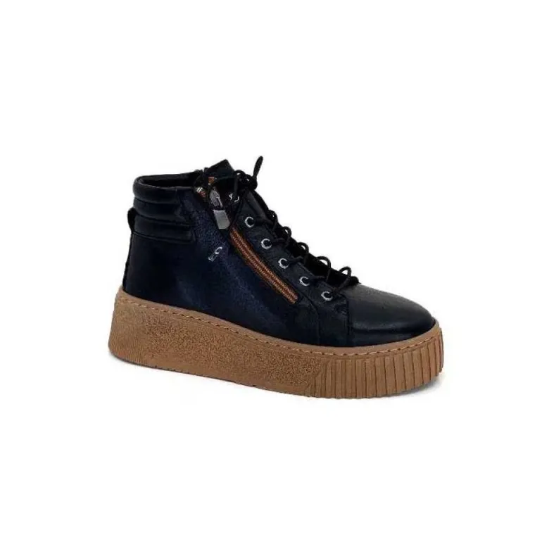 Baskets Ivoire 500-450 Cuir Noir