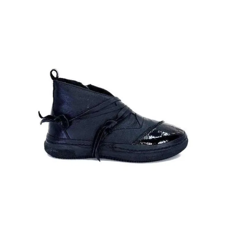 Baskets Ivoire 500-350 Cuir Noir