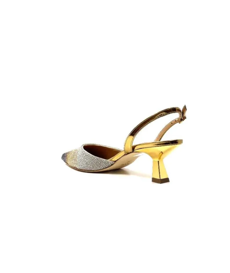 Chantal 1906 Cuir Strass Or