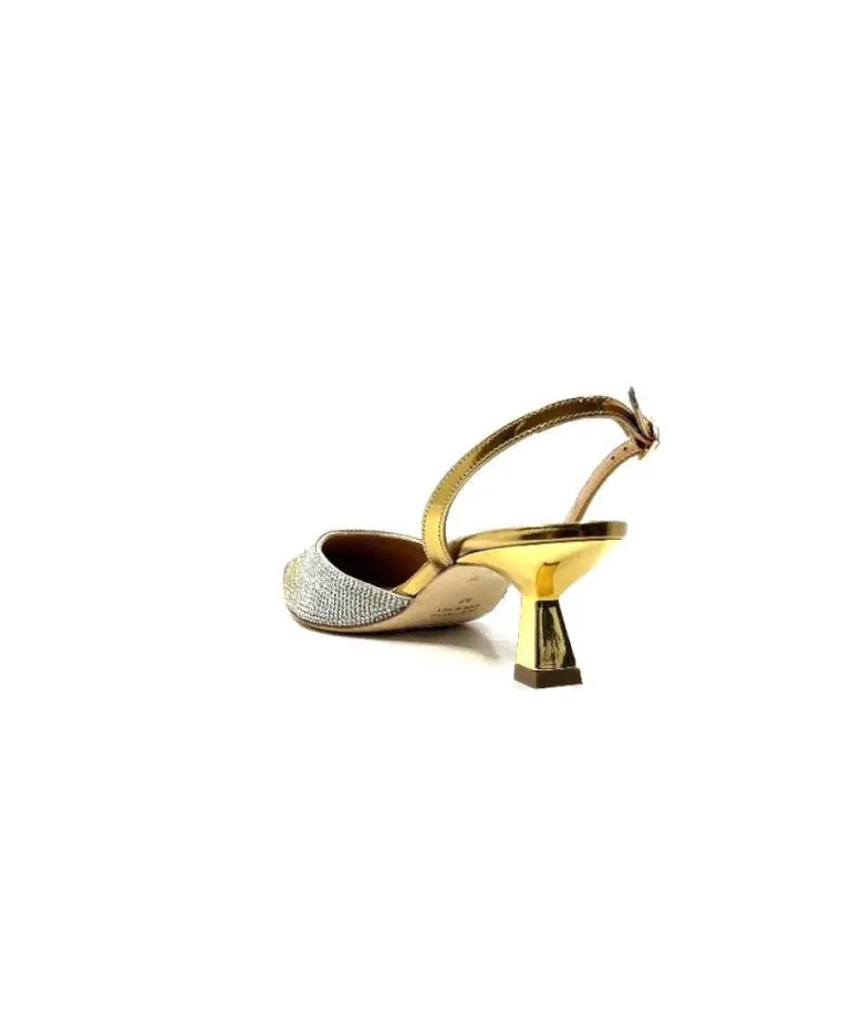 Chantal 1906 Cuir Strass Or