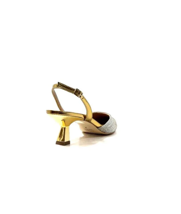 Chantal 1906 Cuir Strass Or