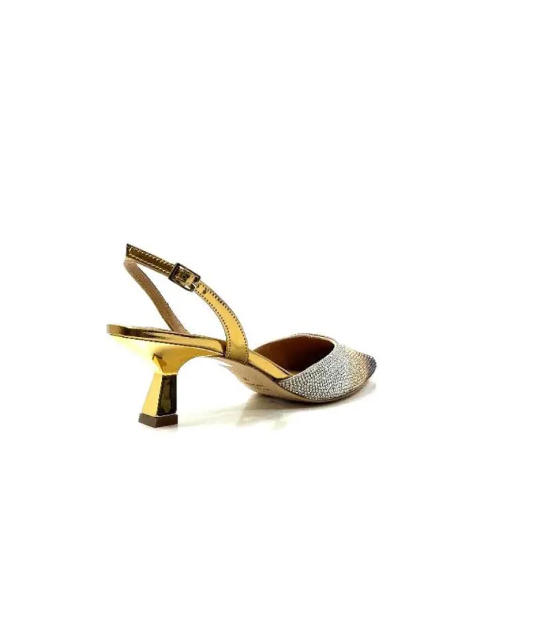 Chantal 1906 Cuir Strass Or