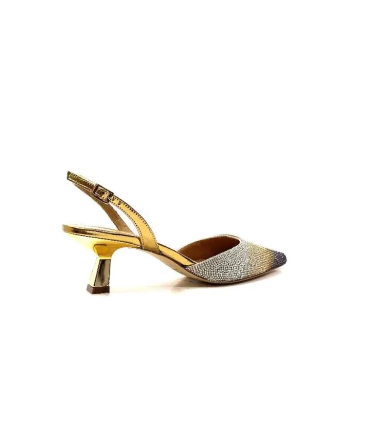 Chantal 1906 Cuir Strass Or