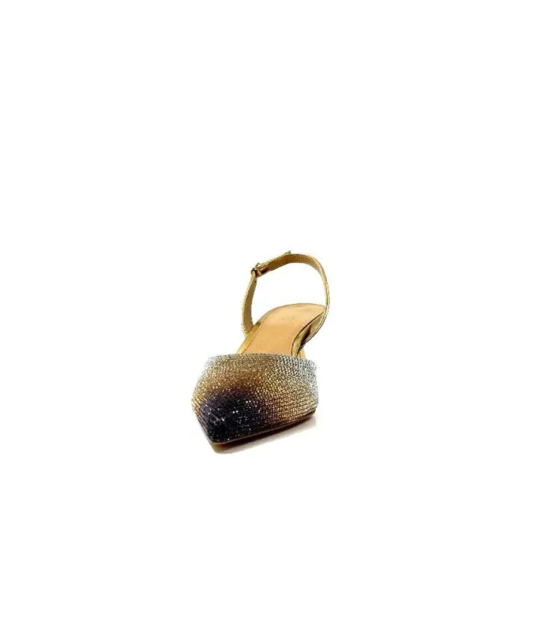 Chantal 1906 Cuir Strass Or