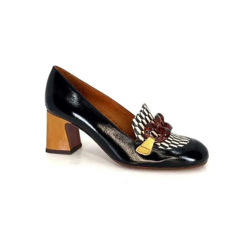 Chie Mihara Anata Cuir Vernis Noir