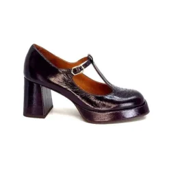 Chie Mihara Kaime Cuir Vernis Grape