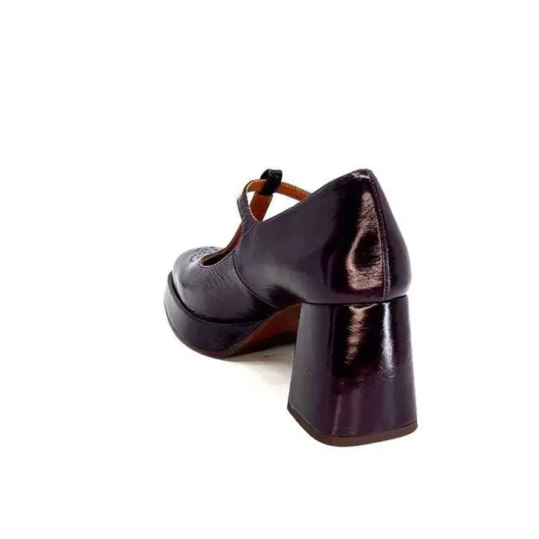 Chie Mihara Kaime Cuir Vernis Grape