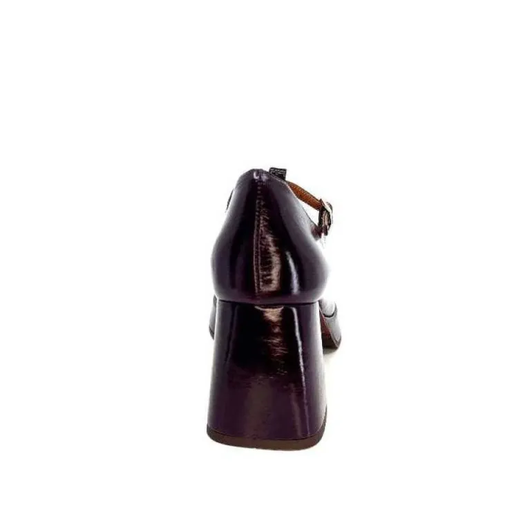 Chie Mihara Kaime Cuir Vernis Grape