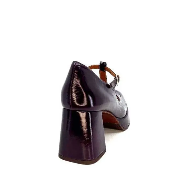 Chie Mihara Kaime Cuir Vernis Grape