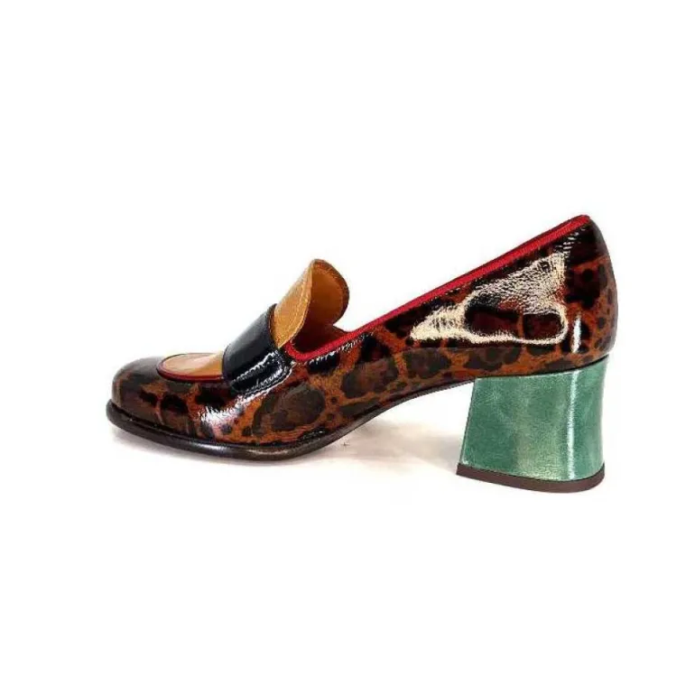 Chie Mihara Meisen Cuir Marron Rouge Vert