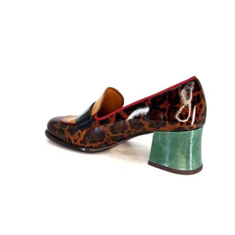 Chie Mihara Meisen Cuir Marron Rouge Vert