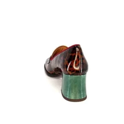 Chie Mihara Meisen Cuir Marron Rouge Vert