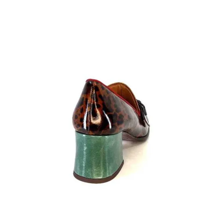 Chie Mihara Meisen Cuir Marron Rouge Vert