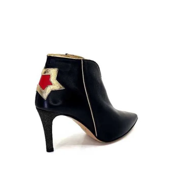 Creatis Magic Cuir Noir Rouge Or