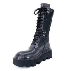 Elena Iachi E2992-T Cuir Noir Textile Noir