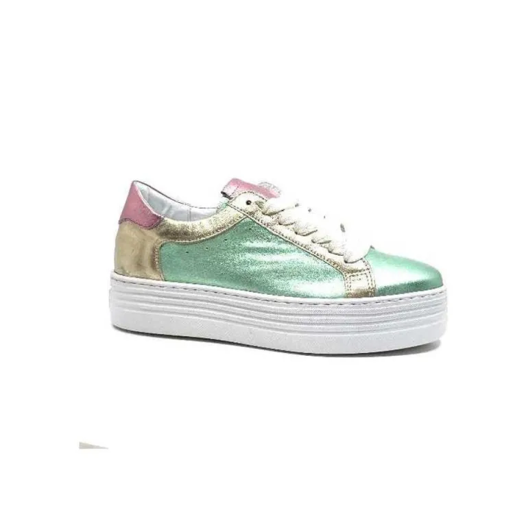 Elue Par Nous Nany Cuir Metal Vert