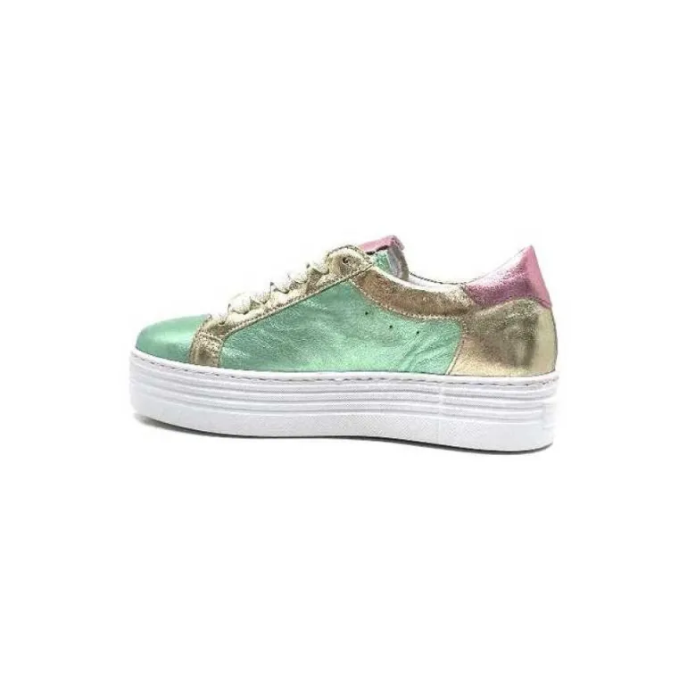 Elue Par Nous Nany Cuir Metal Vert