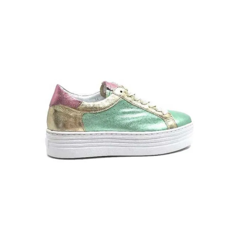 Elue Par Nous Nany Cuir Metal Vert