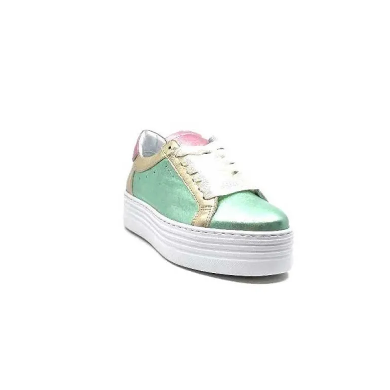 Elue Par Nous Nany Cuir Metal Vert