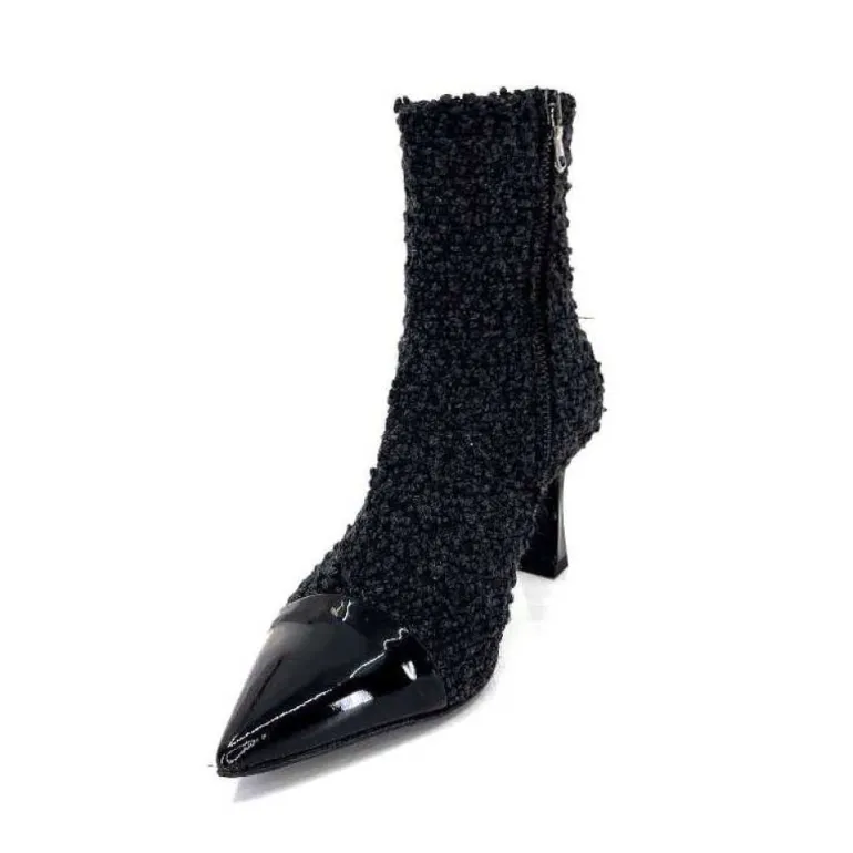 Enzo Di Martino Eli 716 Cuir & Textile Noir