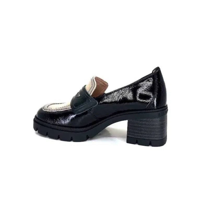 Hispanitas Chi 232965 Everest Cuir Vernis Noir Cuir Vert & Beige