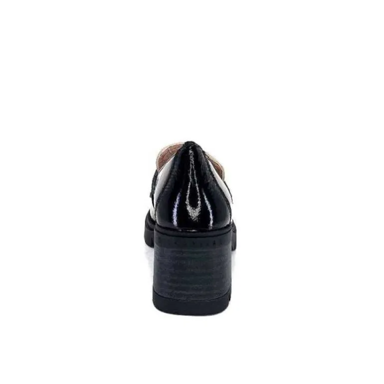 Hispanitas Chi 232965 Everest Cuir Vernis Noir Cuir Vert & Beige