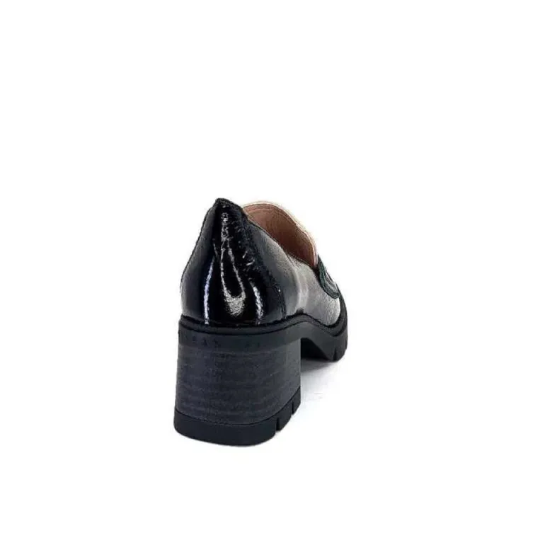 Hispanitas Chi 232965 Everest Cuir Vernis Noir Cuir Vert & Beige