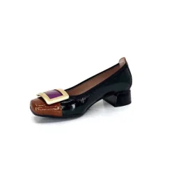 Hispanitas Chi 233141 Salma Cuir Vernis Vert Cuero Fushia