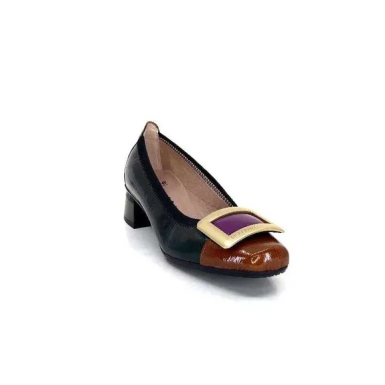 Hispanitas Chi 233141 Salma Cuir Vernis Vert Cuero Fushia
