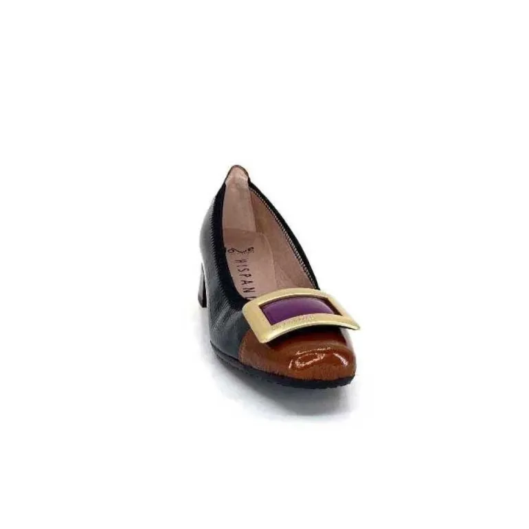Hispanitas Chi 233141 Salma Cuir Vernis Vert Cuero Fushia