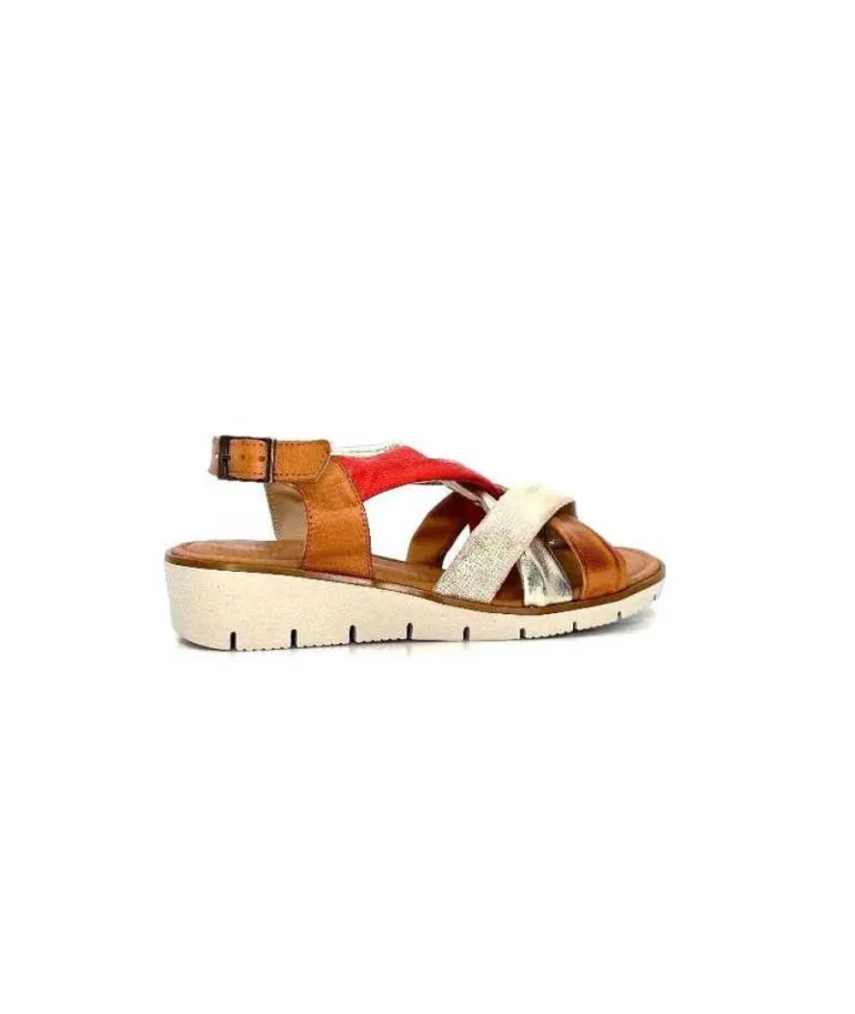 Ivoire 2146 Ceralin Cuir Rouge Marron Or