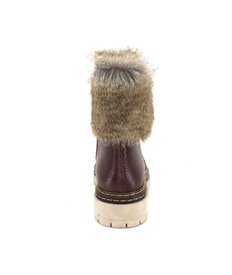 Ivoire 108523 Cuir Graine Marron