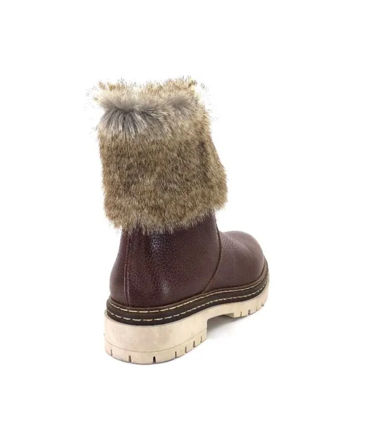 Ivoire 108523 Cuir Graine Marron