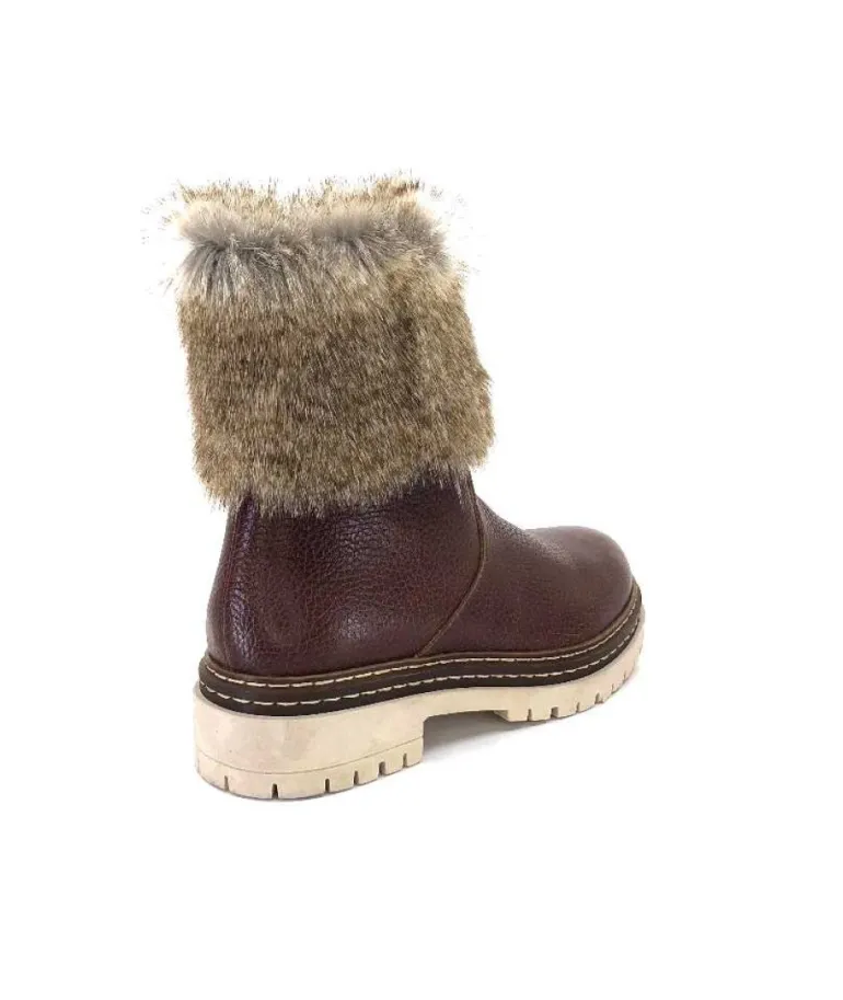 Ivoire 108523 Cuir Graine Marron
