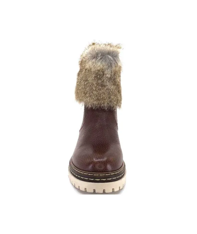 Ivoire 108523 Cuir Graine Marron