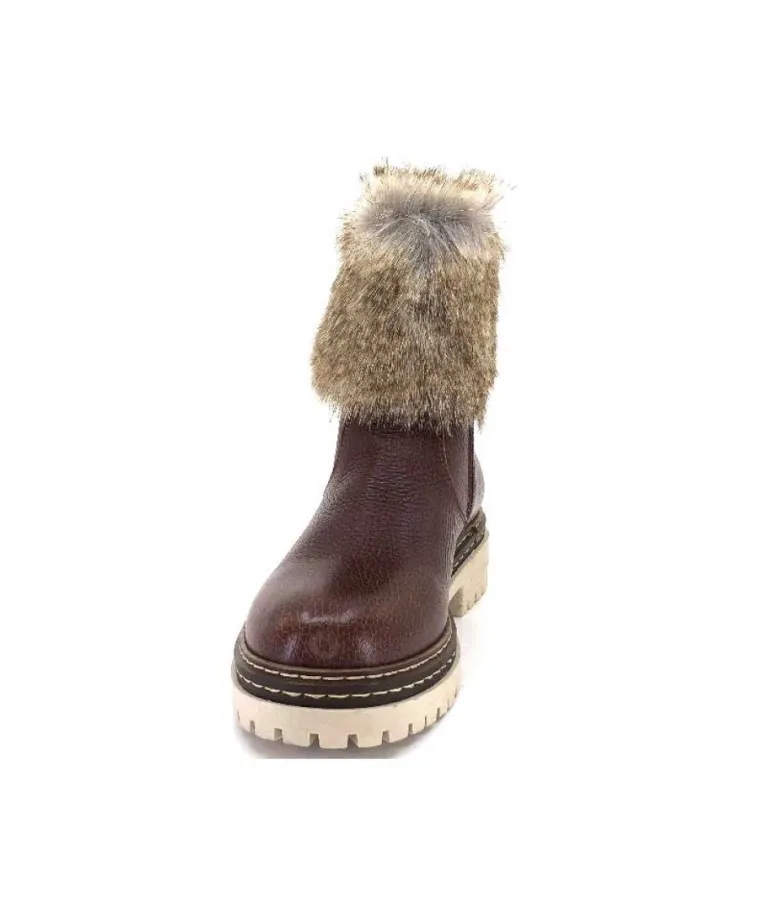 Ivoire 108523 Cuir Graine Marron