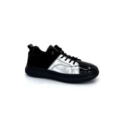 Ivoire 500-353 Cuir Noir & Argente