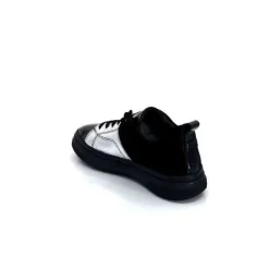Ivoire 500-353 Cuir Noir & Argente