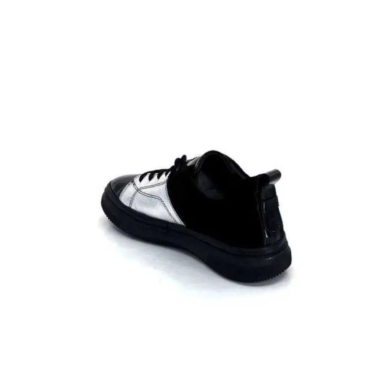 Ivoire 500-353 Cuir Noir & Argente
