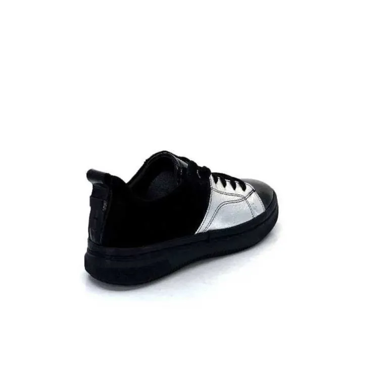 Ivoire 500-353 Cuir Noir & Argente