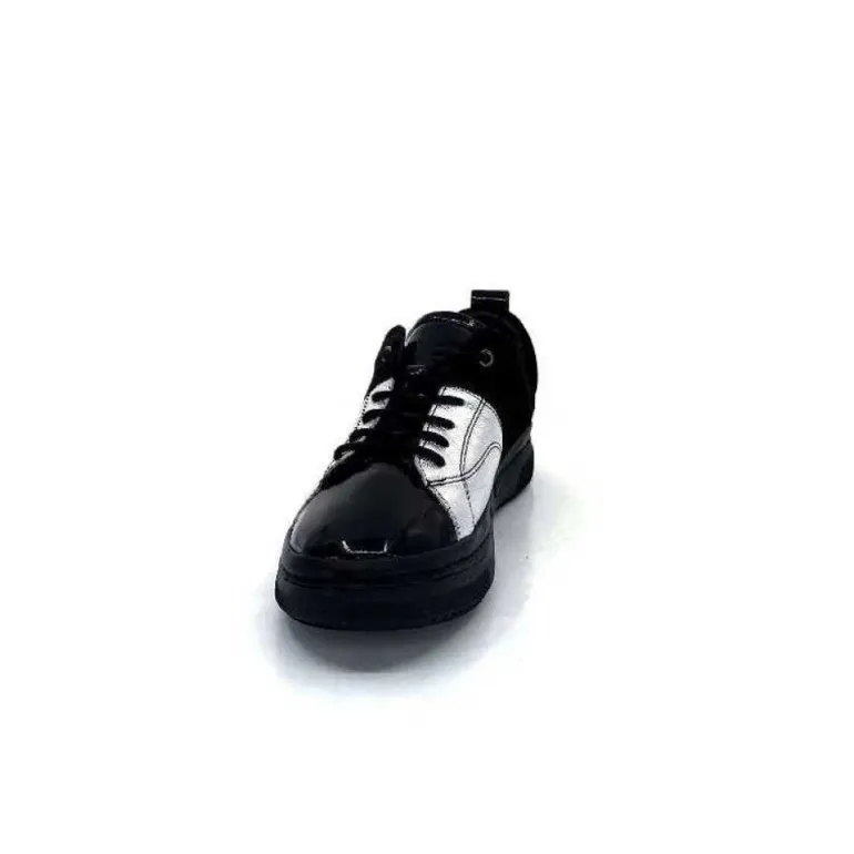 Ivoire 500-353 Cuir Noir & Argente