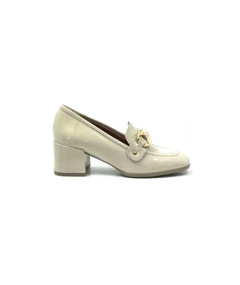 Ivoire 9575845 Cuir Vernis Beige