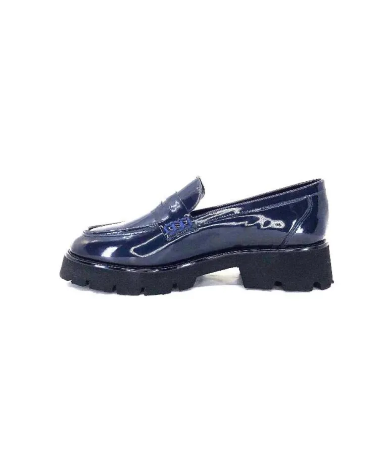Ivoire 108606 Cuir Vernis Marine