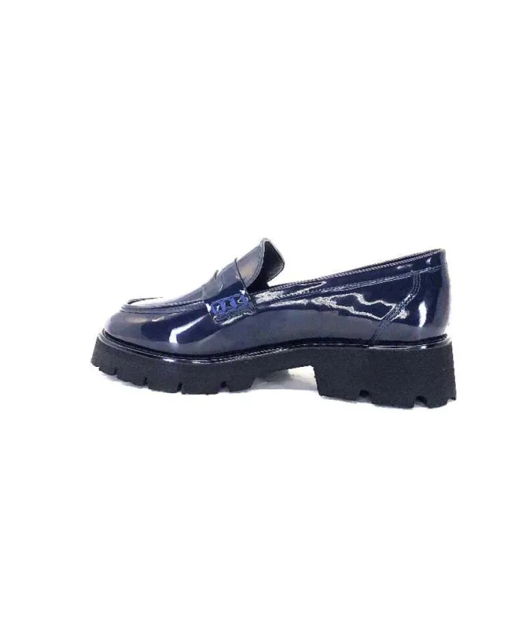 Ivoire 108606 Cuir Vernis Marine