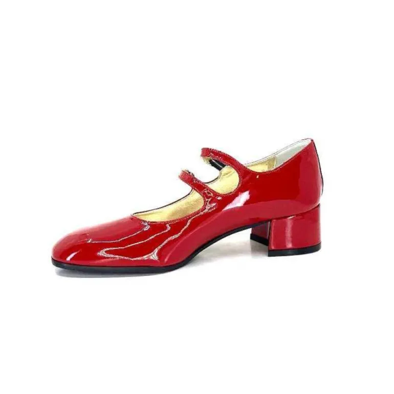 Ivoire 914 Cuir Vernis Rouge