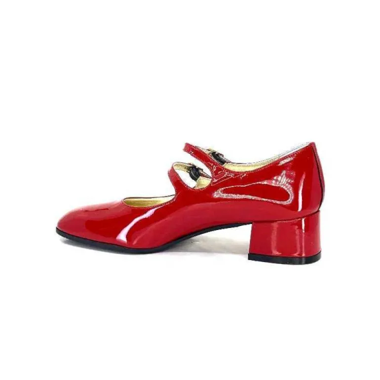 Ivoire 914 Cuir Vernis Rouge