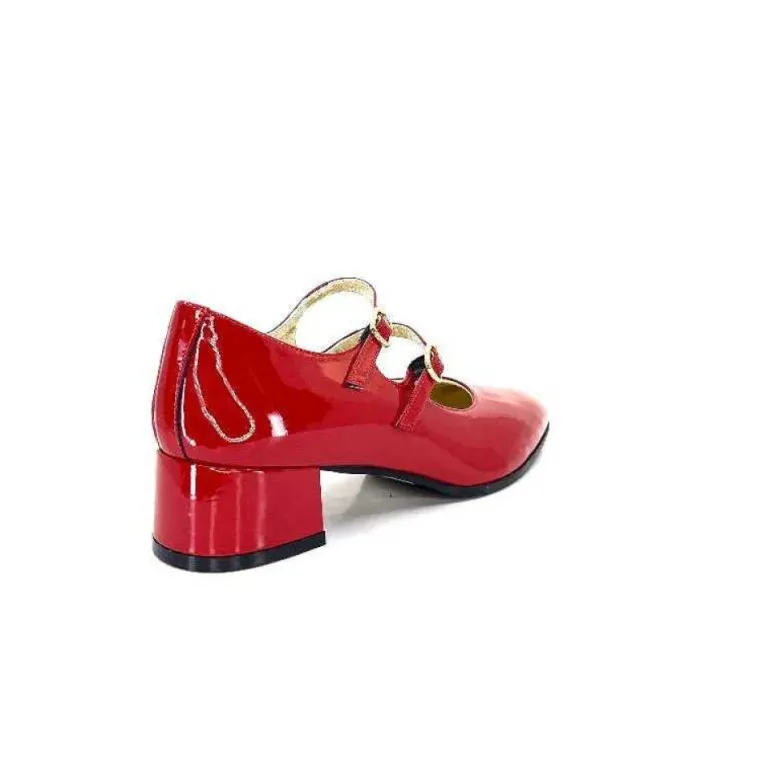 Ivoire 914 Cuir Vernis Rouge