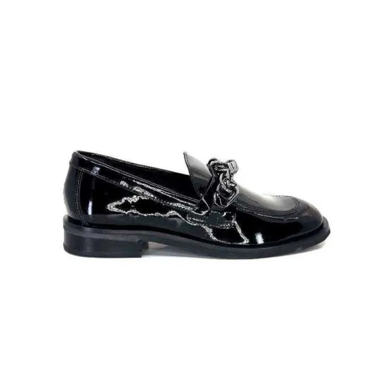 Ivoire 77502 Falconi Cuir Vernis Noir