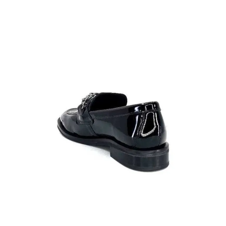 Ivoire 77502 Falconi Cuir Vernis Noir